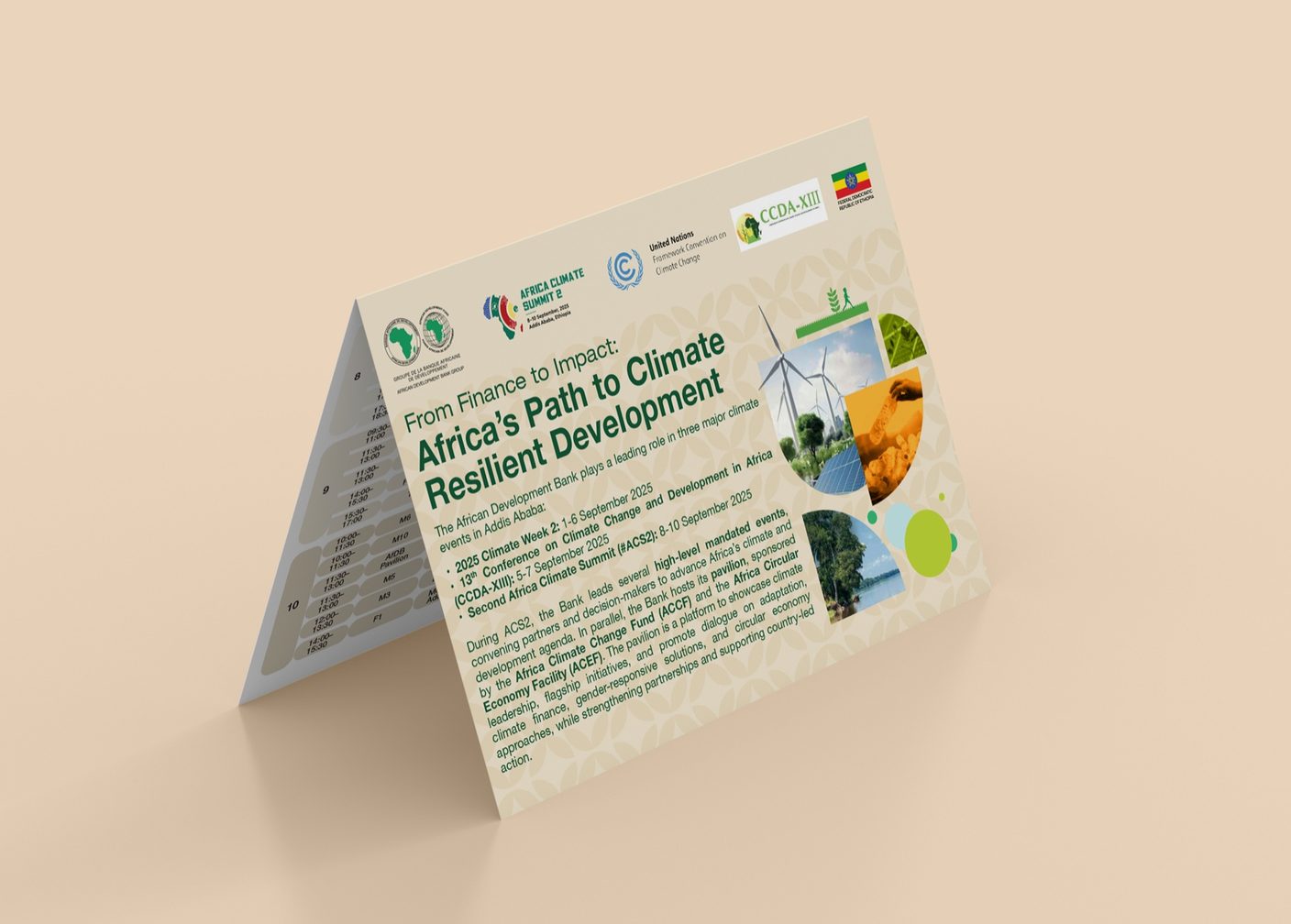 EVENT CARD — AFRICA CLIMATE SUMMIT 2, AFDB