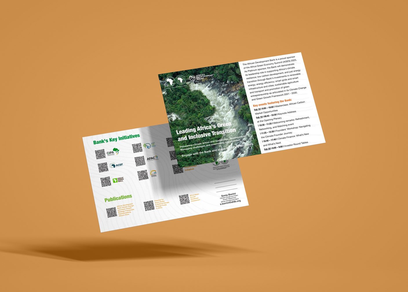 EVENT FLYER — AFRICA GREEN ECONOMY SUMMIT, AFDB